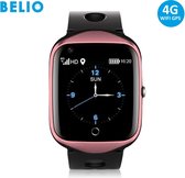BELIO© - 4G - GPS Horloge Tracker kind - Smartwatch - Eigen Nederlandse APP - SOS Bellen - Videobellen - met Wifi - Waterdicht IP67 - Kinderhorloge - ProKids- FA66 - Kleur Roze