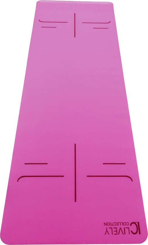 Yoga mat - Rose- PU yogamat - ashtanga mat - pro grip - 183 cm x 81 cm x 4mm - rose - yoga mat van Roze Mat. — afbeelding 4