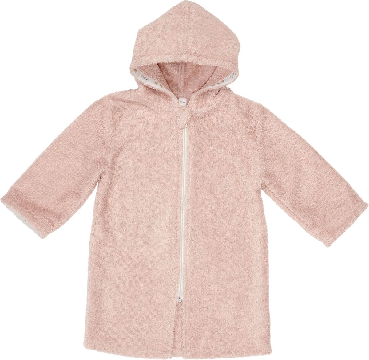 Koeka Baby badjas met rits Dijon Daily - 98/104 - lichtroze