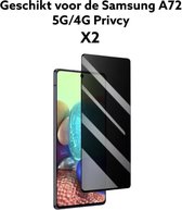 samsung galaxy A72 5G/4G 2x privacy screen protector - samsung a72 5G/4G privacy glas protectie tempert glas