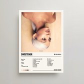 Ariana Grande Poster - Sweetener Album Cover Poster - Ariana Grande LP - A3 - Ariana Grande Merch - Muziek