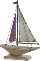 Boot - Boot | metaal | blauw | 33x10.1x (h)46.5 cm