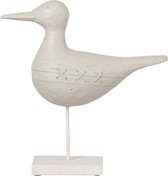 Ster - Vogel | polyester | wit | 29.5x10x (h)31 cm
