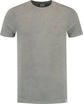Purewhite -  Heren Slim Fit   T-shirt  - Bruin - Maat XS
