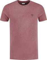 Purewhite -  Heren Slim Fit   T-shirt  - Roze - Maat XL