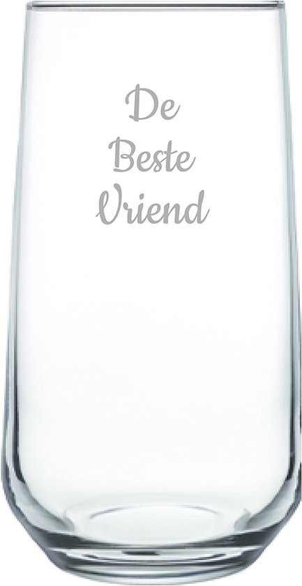 Foto: Gegraveerde drinkglas 47cl de beste vriend