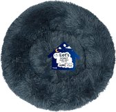 Let's - Sleep Donut - Fluffy Donutmand - Donkergrijs - ø 80 cm