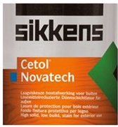 Sikkens Novatech - Beits - Transparante high solid houtbescherming -  Lichte eik - 006 - 1 L, inclusief beitsborstel en magnetische borstelhouder