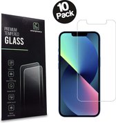 iPhone 13 Screenprotector Tempered Glass Met Notch - Beschermglas Voor iPhone 13 Met Inham - 10 Stuks - Smartphonica