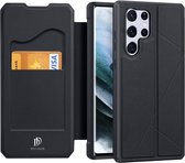 Dux Ducis - Samsung Galaxy S22 Ultra - Skin X Hoesje Portemonnee - Zwart