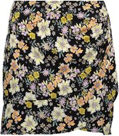 Only Rok Onlbianca Wrap Skirt Ptm 15249825 Pastel Yellow/joy Prep Flower Dames Maat - M