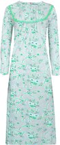 Dames nachthemd Fine Woman gevoerd gebloemd groen XXXL