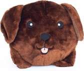 Zippy Paws ZP915 Squeakie Bun - Chocolate Lab - Speelgoed voor dieren - honden speelgoed – honden knuffel – honden speeltje – honden speelgoed knuffel - hondenspeelgoed piep - hondenspeelgoed