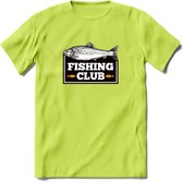 Fishing Club - Vissen T-Shirt | Grappig Verjaardag Vis Hobby Cadeau Shirt | Dames - Heren - Unisex | Tshirt Hengelsport Kleding Kado - Groen - S