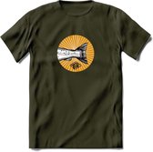 Fishing Tail - Vissen T-Shirt | Grappig Verjaardag Vis Hobby Cadeau Shirt | Dames - Heren - Unisex | Tshirt Hengelsport Kleding Kado - Leger Groen - L