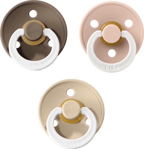 Bibs fopspeen Met Speenzakje maat 2 618 maanden 3 stuks Glow