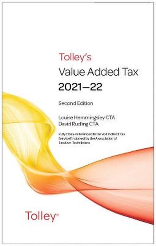 Tolley's Value Added Tax 2021-2022 (Second edition only) - cover