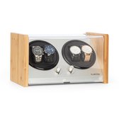 Watch Winder Smith Horlogewinder van bamboehout en metaal voor 4 horloges