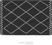 Livetti® Vloerkleed Salonmat Tapijt 120x170cm - Saoura Zwart