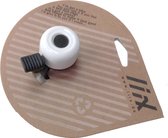 Fietsbel wit - kinderfietsbel - diameter 3.5 cm - wit -metaal - UV en weer bestendig - gemakkelijke montage