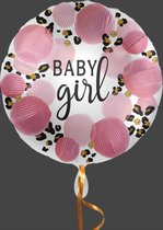 baby girl folie ballon luipaard print