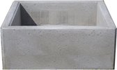 bloembak, bloembak beton, bloembak beton 100x100x60cm grijs