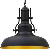 Bamyum Nota Hanglamp Zwart Van Metaal1xE27 Fitting Voor Woonkamer Decoratie Moderne Hanglamp Voor Heuken en Eettafel Lampen Industriële Decoratie Retro Lamp Plafondlamp Hanglamp Ø