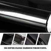 Car Sticker- Carbon Look- Carbon Fiber 5D- Auto Carbon Fiber - 50x100cm