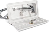 Affing Exterieur Douche Voor Boot & Camper - Exterior Shower - Camping Bidet Sproeier - Slang Met Slot - Warm & Koud Water - Metaal