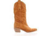 MAURY Elegante Western Halfhoge laars - cognac suède - maat 41