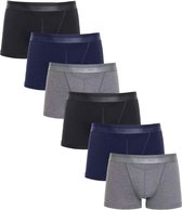 HOM HO1 mix 6-pack boxershorts zwart blauw grijs