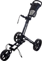 Golf Trolley - Fastfold Trike - Zwart / Rood