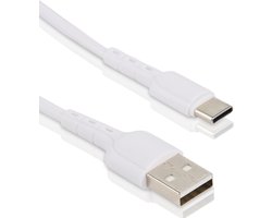 Phreeze USB naar USB C Kabel - 1 Meter - Universele Type-C Snellaadkabel en Datakabel - 2.4A - Quick Charge - Versterkt PVC
