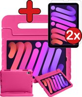 iPad Mini 6 Kinderhoes Met 2x Screenprotector - Roze