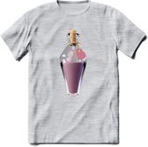 Valentijn love potion T-Shirt | Grappig Valentijnsdag Cadeautje voor Hem en Haar | Dames - Heren - Unisex | Kleding Cadeau | - Licht Grijs - Gemaleerd - XL