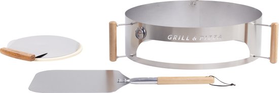 BBQPIZZA4YOU™ Grill- & Pizzaring Deluxe Set Aluminium cadeau geven
