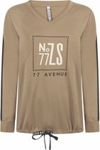 Zoso 221 Motion Sweater With Artwork Sand/Off White - XS