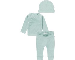 Noppies - kledingset - (3delig) - Mint - Broek Naura -Shirt Nanyuki -Muts Nevel - Mint - Maat 62