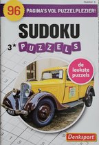 Denksport Sudoku 3 sterren puzzelboek - 96 pagina's vol met puzzels - rode auto nr 9
