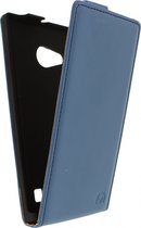 Nokia Lumia 735 Hoesje - Mobilize - Ultra Slim Serie - Kunstlederen Flipcase - Donkerblauw - Hoesje Geschikt Voor Nokia Lumia 735