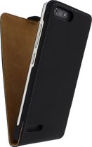 Huawei Ascend G6 Hoesje - Mobilize - Ultra Slim Serie - Kunstlederen Flipcase - Zwart - Hoesje Geschikt Voor Huawei Ascend G6