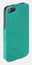 Apple iPhone 5/5s/SE Hoesje - Rock - Eternal Serie - Hard Kunststof Bookcase - Turquoise - Hoesje Geschikt Voor Apple iPhone 5/5s/SE