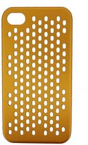 Apple iPhone 4/4s Hoesje - Xccess - Metal Serie - Aluminium Backcover - Goud - Hoesje Geschikt Voor Apple iPhone 4/4s