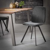 Stoel Lance 4 stuks - zwart - Industrieel stoelen - Design eetkamerstoelen