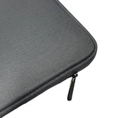 Laptop sleeve geschikt voor  Dell met ritssluiting spatwaterbestendig extra bescherming  15,4  inch (Grijs )