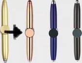 Fidget pen - LED licht - fidget spinner - balpen - stress vermindering - pen - fidget spinner- rosé goud - balpen - LED - tiktok - trending - vinger spinner -
