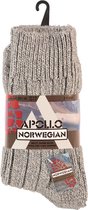 Apollo | Noorse wollen werksokken | Grijs | Maat 43/46 | Werksokken heren | Warme wollen sokken | Werksokken heren 43 46 | Naadloze sokken