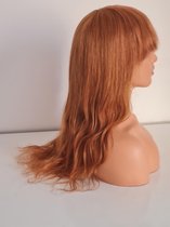 Braziliaanse Remy pruik 26 inch - golf haren met pony - Braziliaanse pruiken - echt menselijke haren - real human hair none lace wig
