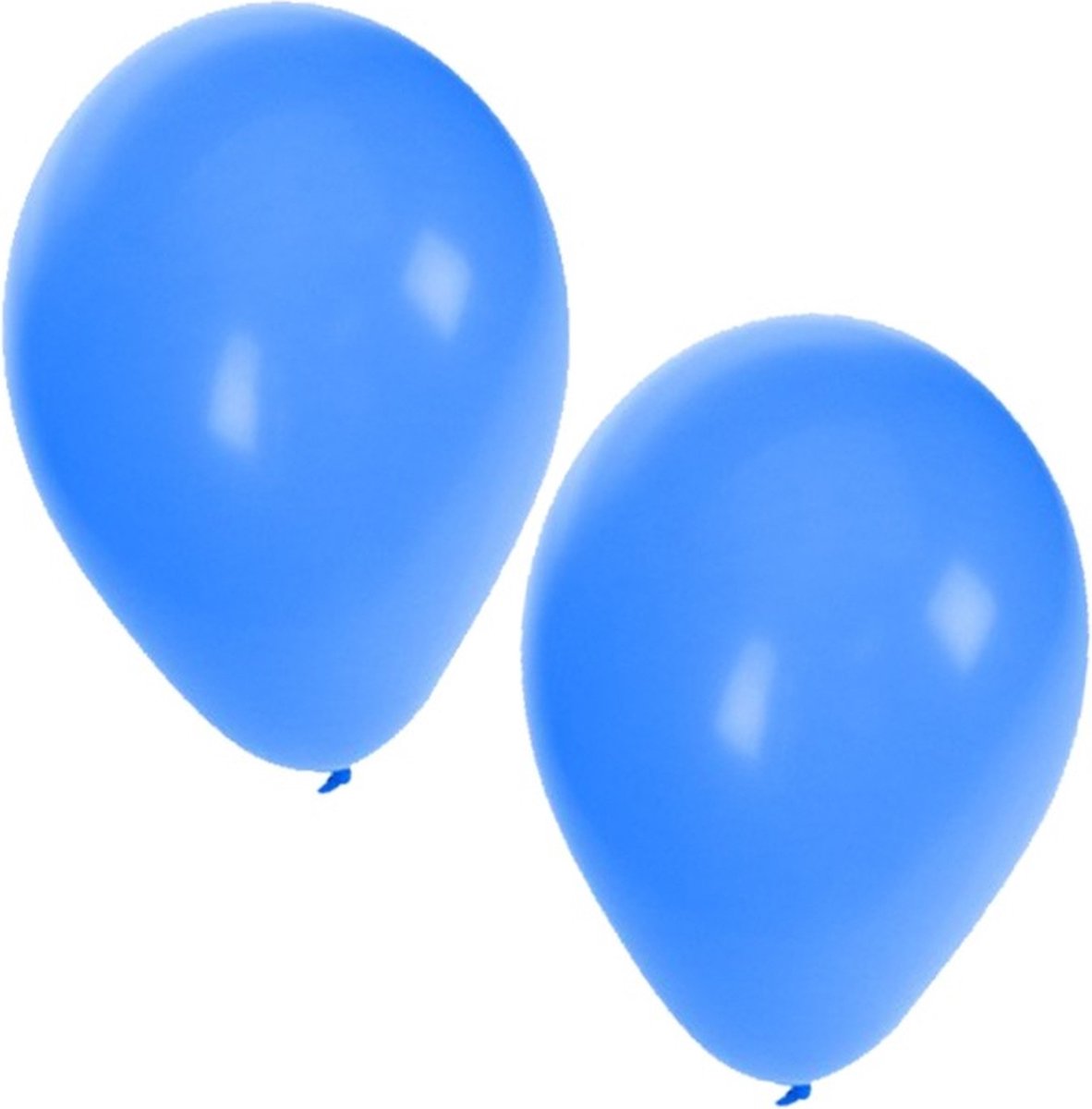 Feest ballonnen - blauw - 100x stuks - ca. 27 cm - verjaardag versiering