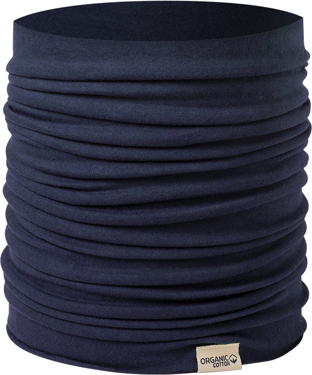 Colsjaal - nekwarmer - bandana - biologisch katoen - unisex - donkerblauw - Happy Shopper